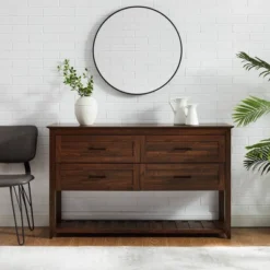 Transitional 4 Drawer Buffet - Saracina Home -Saracina Home Shop GUEST c6383927 bd15 4c3c a6c0 b8083c8d9325