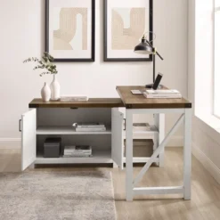 Farmhouse Rustic L Shaped Desk With Storage - Saracina Home 26 Farmhouse Rustic L Shaped Desk With Storage - Saracina Home -Saracina Home Shop GUEST c7ccdabf 2d3d 4727 baa5 0f1816bdbce7
