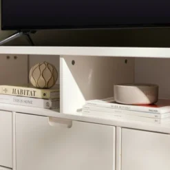 Cara Mid-Century Modern 3 Drawer Corner TV Stand For TVs Up To 58" - Saracina Home -Saracina Home Shop GUEST c84185b3 2218 44f2 8f9f 46919812d8aa