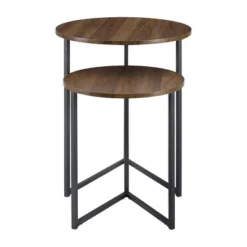 2pc Glam V Leg Nesting Side Tables - Saracina Home 12 2pc Glam V Leg Nesting Side Tables - Saracina Home -Saracina Home Shop GUEST c8a2f659 2e49 478d 90b2 7652efc40418