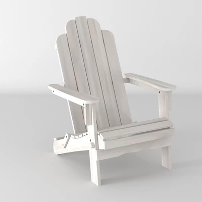 Genovia Transitional Acacia Wood Outdoor Adirondack Chair With Wine Holder - Saracina Home 18 Genovia Transitional Acacia Wood Outdoor Adirondack Chair With Wine Holder - Saracina Home - Image 18