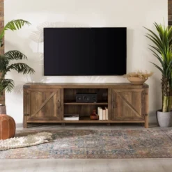 Modern Industrial Barn Door TV Stand For TVs Up To 80" - Saracina Home 24 Modern Industrial Barn Door TV Stand For TVs Up To 80" - Saracina Home -Saracina Home Shop GUEST ccb24986 9334 4f63 9b09 68b91e7b9dcb