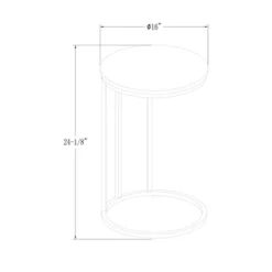 24" Modern Glam Round C Table Faux White Marble/Gold - Saracina Home 7 24" Modern Glam Round C Table Faux White Marble/Gold - Saracina Home -Saracina Home Shop GUEST cd9c2a2e f5ac 47ff b510 437aa7f790be