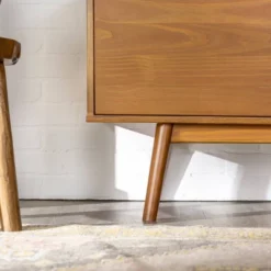 Solid Wood Mid-Century Modern TV Stand For TVs Up To 65" - Saracina Home -Saracina Home Shop GUEST cda6b074 d568 4d66 b464 601370e6db11