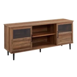 Modern Wood And Glass Door Console TV Stand For TVs Up To 65" - Saracina Home 15 Modern Wood And Glass Door Console TV Stand For TVs Up To 65" - Saracina Home -Saracina Home Shop GUEST d02fbffd f80d 4c45 adab e09a3c6cba80