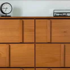 Modern Vertical Accent Solid Wood 6 Drawer Double Dresser - Saracina Home -Saracina Home Shop GUEST d269526e 49c3 4238 a724 62b0006a4bd0