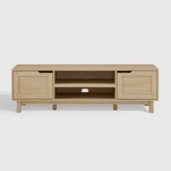 Modern Transitional 2 Door Storage TV Stand For TVs Up To 65" - Saracina Home -Saracina Home Shop GUEST d2d3142c 5fd8 4607 99f7 08a2d5149653