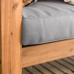 Galia Square Leg Acacia Wood Patio Loveseat With Cushions - Brown - Saracina Home 26 Galia Square Leg Acacia Wood Patio Loveseat With Cushions - Brown - Saracina Home -Saracina Home Shop GUEST d2ed3c81 9739 462a bb73 fd1b3f7c05ae