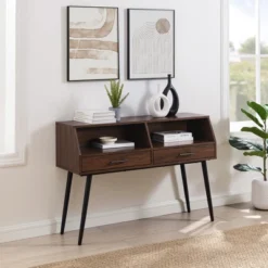Modern 2 Drawer Angled Console Table - Saracina Home 15 Modern 2 Drawer Angled Console Table - Saracina Home -Saracina Home Shop GUEST d4758a65 5a00 4daa b3b5 3f324d3ec3e0