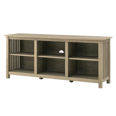 Mission Slatted Media Console TV Stand For TVs Up To 65" - Saracina Home 5 Mission Slatted Media Console TV Stand For TVs Up To 65" - Saracina Home - Image 5