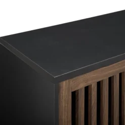 Visconti Mid-Century Modern Sliding Slat Door TV Stand For TVs Up To 40" - Saracina Home -Saracina Home Shop GUEST d8badf9c e7b5 43da 9db4 671d32e55922