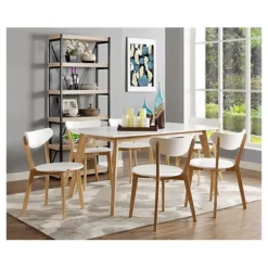59" Retro Modern Wood Kitchen Dining Table - Saracina Home -Saracina Home Shop GUEST d8e12fab 34b9 43d6 bd50 4047f2e9c027