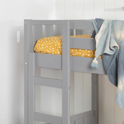 Twin Over Twin Wood Detachable Slat Bunk Bed - Saracina Home 10 Twin Over Twin Wood Detachable Slat Bunk Bed - Saracina Home - Image 10