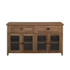 Millia Transitional Farmhouse 4 Door Sideboard With Glass Panels - Saracina Home -Saracina Home Shop GUEST dc2c70e7 4d7c 4a18 8c8e b77c61a85f71