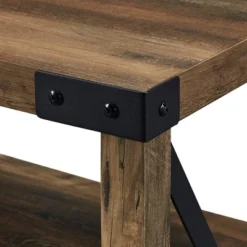 Sophie Rustic Farmhouse X Frame Glass Doors TV Stand For TVs Up To 80" Rustic Oak - Saracina Home 17 Sophie Rustic Farmhouse X Frame Glass Doors TV Stand For TVs Up To 80" Rustic Oak - Saracina Home -Saracina Home Shop GUEST de7fd955 7820 42c3 b70b 07b1f285305b