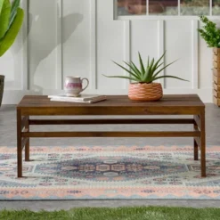 Outdoor Acacia Wood Slatted Coffee Table - Saracina Home -Saracina Home Shop GUEST debde3dc c192 4cba 810b c66f2eb01197