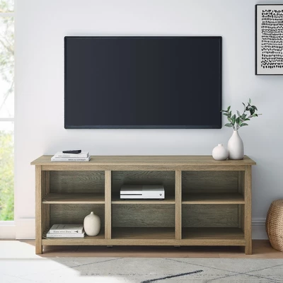 Mission Slatted Media Console TV Stand For TVs Up To 65" - Saracina Home 2 Mission Slatted Media Console TV Stand For TVs Up To 65" - Saracina Home - Image 2