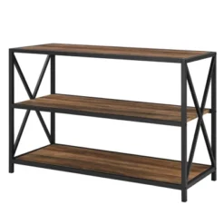 25.62" X Frame Metal And Wood Media Bookshelf - Saracina Home 20 25.62" X Frame Metal And Wood Media Bookshelf - Saracina Home -Saracina Home Shop GUEST dfa6e6c7 d4cc 4a5d a539 2c5443d07d4c