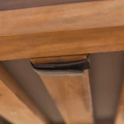 Galia 2pc Square Leg Acacia Wood Chair And Ottoman With Cushions - Brown - Saracina Home 25 Galia 2pc Square Leg Acacia Wood Chair And Ottoman With Cushions - Brown - Saracina Home -Saracina Home Shop GUEST e0498508 3588 42e3 a60d dcaac42702f2