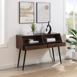 Modern 2 Drawer Angled Console Table - Saracina Home 19 Modern 2 Drawer Angled Console Table - Saracina Home -Saracina Home Shop GUEST e0b93a76 c480 46a3 b0f5 40702f1eaac3