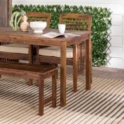 Ravenscroft 4pc Acacia Wood Patio Dining Set - Saracina Home -Saracina Home Shop GUEST e101c323 d528 4c44 add8 ef39ff566203