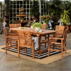 7pc Slatted Extendable Acacia Wood Patio Dining Set - Saracina Home 9 7pc Slatted Extendable Acacia Wood Patio Dining Set - Saracina Home -Saracina Home Shop GUEST e48952b5 09ab 4154 b248 a696c50f1a1d