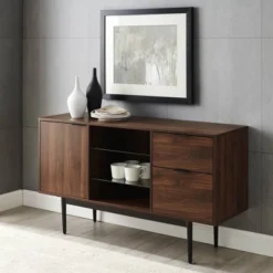 Timothy Modern Lifted Triple Storage Sideboard Dark Walnut - Saracina Home -Saracina Home Shop GUEST e4e0c502 8dfa 4daf bdd7 3726f1f0be20