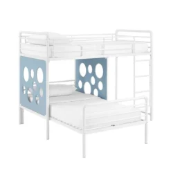 Twin Modern Cut-Out L-Shaped Metal Bunk Bed - Saracina Home -Saracina Home Shop GUEST e5b6d37d bb29 4c03 8154 e0b12e31cd74