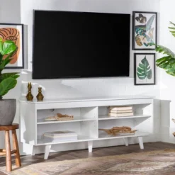 Modern Contemporary Simple Wood Storage Console TV Stand For TVs Up To 65" - Saracina Home 29 Modern Contemporary Simple Wood Storage Console TV Stand For TVs Up To 65" - Saracina Home -Saracina Home Shop GUEST e6a9604e cd69 4537 bc27 89abb8b17d09