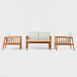 Saracina Home 4pc Modern Boho Eucalyptus Spindle Outdoor Conversation Set 16 Saracina Home 4pc Modern Boho Eucalyptus Spindle Outdoor Conversation Set -Saracina Home Shop GUEST e73f7a68 e016 44d9 b304 90ae411fb51a