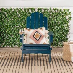 Genovia Transitional Acacia Wood Outdoor Adirondack Chair With Wine Holder - Saracina Home 20 Genovia Transitional Acacia Wood Outdoor Adirondack Chair With Wine Holder - Saracina Home -Saracina Home Shop GUEST e7d6dbd2 1ef7 44e5 9f1f 7344226c866b