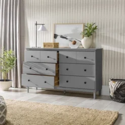 Stiva Classic Mid-Century Modern Horizontal 6 Drawer Dresser - Saracina Home 25 Stiva Classic Mid-Century Modern Horizontal 6 Drawer Dresser - Saracina Home -Saracina Home Shop GUEST e847531c 2c4a 4097 aef2 3432f53dd370