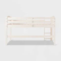 Twin Solid Pine Wood Low Loft Bed White - Saracina Home 18 Twin Solid Pine Wood Low Loft Bed White - Saracina Home -Saracina Home Shop GUEST e9b775ad ec20 44e7 9023 498476ff01b6