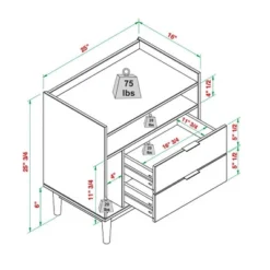 Mid-Century Modern Solid Wood 2 Drawer Nightstand - Saracina Home 37 Mid-Century Modern Solid Wood 2 Drawer Nightstand - Saracina Home -Saracina Home Shop GUEST eac6ff9a 48ae 4d75 9c46 72a4711e53a4