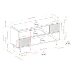 Modern Reeded Door Extendable TV Stand For TVs Up To 50" - Saracina Home 23 Modern Reeded Door Extendable TV Stand For TVs Up To 50" - Saracina Home -Saracina Home Shop GUEST ed00bd4f d172 4e6a 8f8e 03cd201c95f3