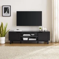 Modern Transitional 2 Door Storage TV Stand For TVs Up To 65" - Saracina Home -Saracina Home Shop GUEST ed692f76 ef59 4df7 9b75 0bb9a780a577