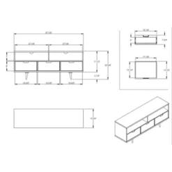 Cara Mid-Century Modern 3 Drawer TV Stand For TVs Up To 65" - Saracina Home 34 Cara Mid-Century Modern 3 Drawer TV Stand For TVs Up To 65" - Saracina Home -Saracina Home Shop GUEST eddff1d9 3448 4181 a60a 1b127bbf16df