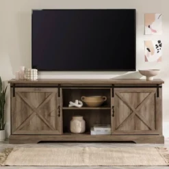 Clarabelle Double Sliding X Barn Door TV Stand For TVs Up To 80" - Saracina Home 24 Clarabelle Double Sliding X Barn Door TV Stand For TVs Up To 80" - Saracina Home -Saracina Home Shop GUEST f1619087 16e5 49e8 868e f5ecca4922a3