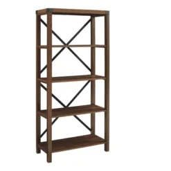 64" Sophie Industrial X Frame Bookshelf - Saracina Home 31 64" Sophie Industrial X Frame Bookshelf - Saracina Home -Saracina Home Shop GUEST f1ba2535 9513 4eec a003 6eb7a4bfa83c