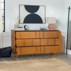 Modern Vertical Accent Solid Wood 6 Drawer Double Dresser - Saracina Home -Saracina Home Shop GUEST f2c95f91 e85a 4ac9 92cd 0ee2b9aa1e6e