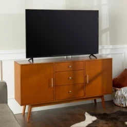 Mid-Century Modern Wood Console TV Stand For TVs Up To 65" - Saracina Home -Saracina Home Shop GUEST f4776153 9248 4743 8fa8 bef9a1fa29c7