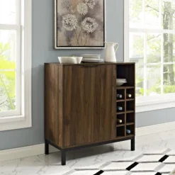 Carraway Ultimate Glassware And Wine Storage Bar Cabinet - Saracina Home