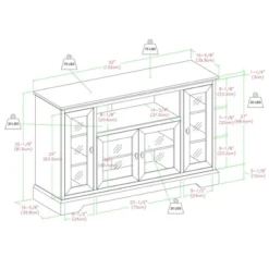 Glass Door Traditional Highboy TV Stand For TVs Up To 58" - Saracina Home 9 Glass Door Traditional Highboy TV Stand For TVs Up To 58" - Saracina Home -Saracina Home Shop GUEST f49f0d1b 3246 4edd 978c 1ac84957f82b