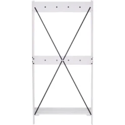 68" Solid Wood X Back Angled Hall Tree White Wash - Saracina Home 19 68" Solid Wood X Back Angled Hall Tree White Wash - Saracina Home -Saracina Home Shop GUEST f4c3d1cc 6437 47e5 8991 237afb08aaf8