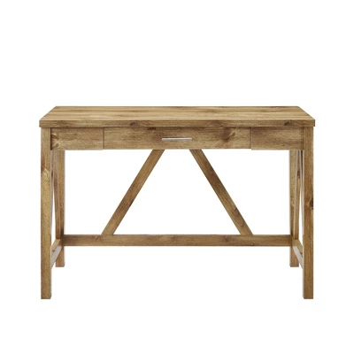 Taylen A Frame Transitional 1 Drawer Writing Desk - Saracina Home 2 Taylen A Frame Transitional 1 Drawer Writing Desk - Saracina Home - Image 2