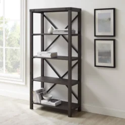 64" Sophie Industrial X Frame Bookshelf - Saracina Home 19 64" Sophie Industrial X Frame Bookshelf - Saracina Home -Saracina Home Shop GUEST f908d7b3 661c 46ae ab56 a80cf992563d