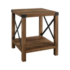 Sophie Rustic Industrial X Frame Side Table - Saracina Home -Saracina Home Shop GUEST f915e628 130c 4cb9 b6c1 9e1deeb835fb
