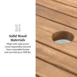 Ravenscroft Modern Boho Acacia Wood Slat Top Rectangle Extendable Outdoor Table - Saracina Home -Saracina Home Shop GUEST f9321751 574a 4b63 b13c cf020783e26b