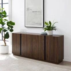 Contemporary Storage With 4 Doors Sideboard - Saracina Home